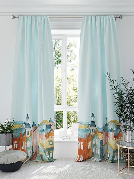 Комплект штор Кронморс (голубой) - фото 6