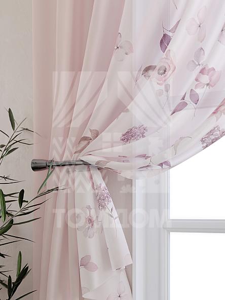 Тюль для кухни Ханситор (розовый) - фото 3