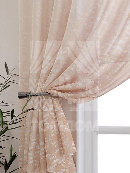 Тюль для кухни Тиманквис (персиковый) - фото 3