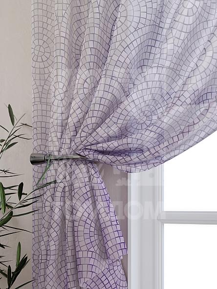Тюль для кухни Лерсентос (фиолетовый) - фото 3
