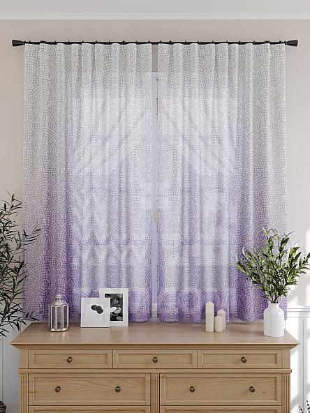 Тюль для кухни Лерсентос (фиолетовый) - фото 5