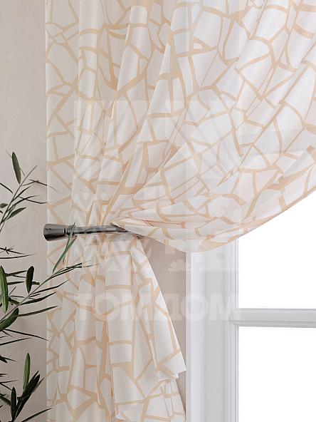 Тюль для кухни Никанвит (персиковый) - фото 3