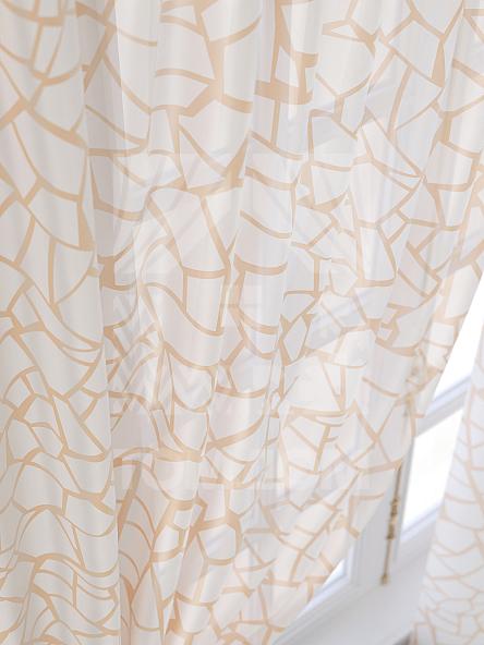 Тюль для кухни Никанвит (персиковый) - фото 6