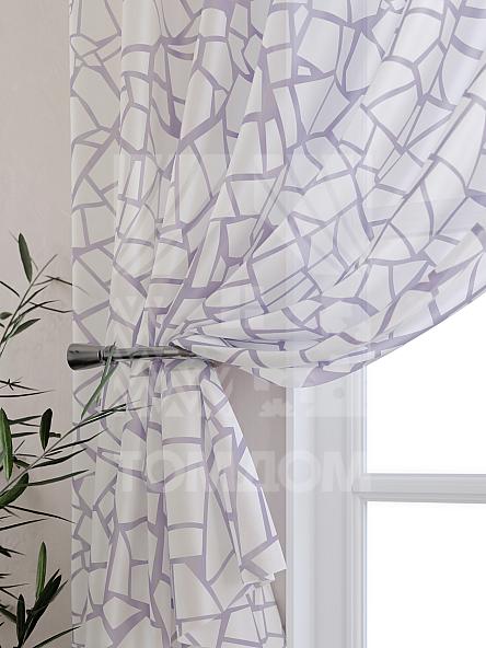 Тюль для кухни Никанвит (сиреневый) - фото 3