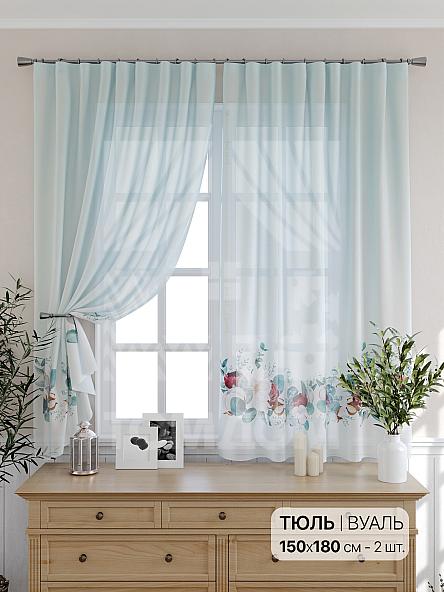 Тюль для кухни Хорнифер (бирюза) - фото 2