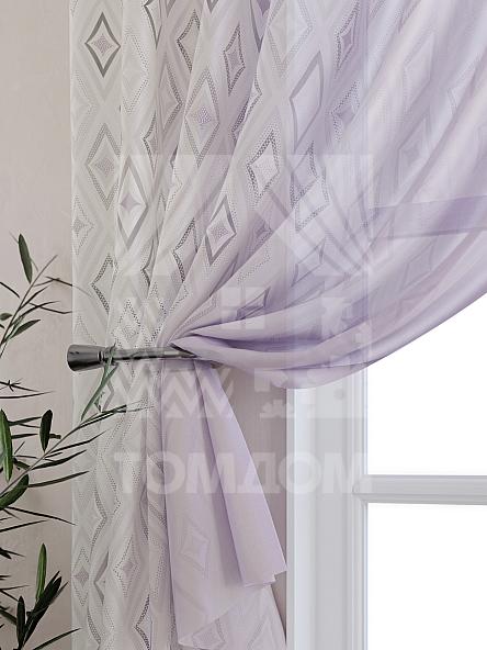 Тюль для кухни Фанвикрос (сиреневый) - фото 3