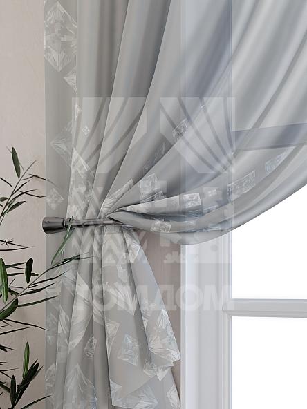 Тюль для кухни Данертис (серый) - фото 3