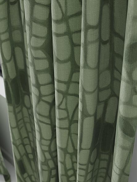 Комплект штор Ренморс (зеленый) - фото 3