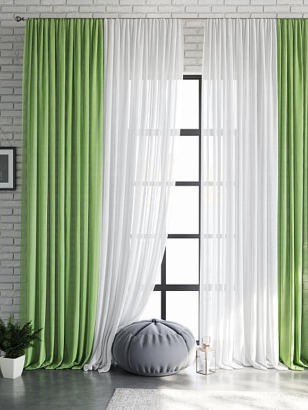 Комплект штор Кроунс (зеленый)