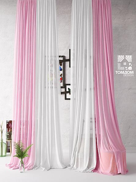 Комплект штор Венес (розовый)