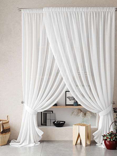 Комплект штор Нариа (белый) - 250 см - фото 8