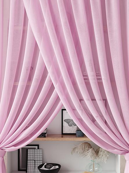 Тюль Нариа (розовый) - 250 см - фото 4