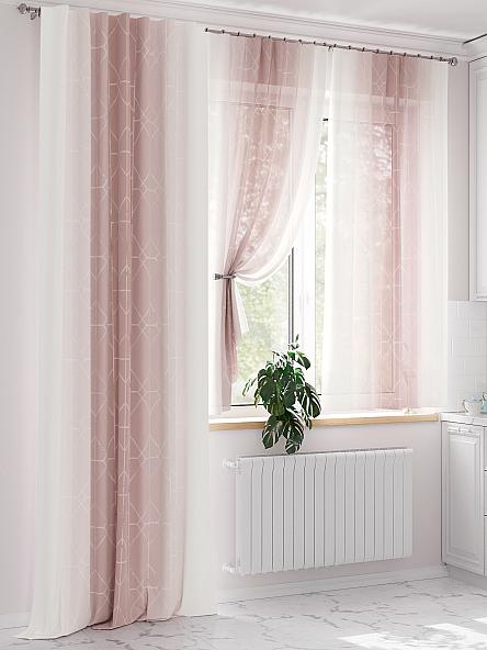 Комплект штор Громерс (пудровый) - фото 4