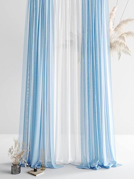 Тюль Мирела (голубой) - 290 см - фото 2