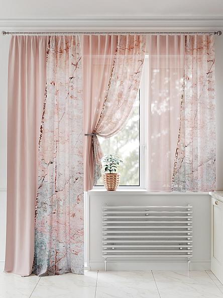 Комплект штор для кухни Сениарс (персиковый) - фото 2