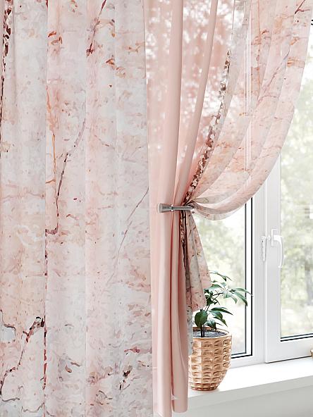 Комплект штор для кухни Сениарс (персиковый) - фото 3