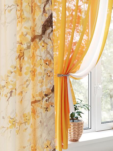 Комплект штор для кухни Лормитерс (оранжевый) - фото 3