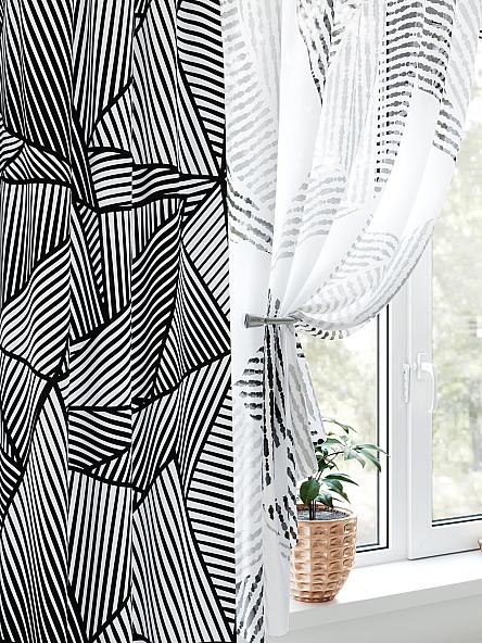 Комплект штор для кухни Лиреквис (черный) - фото 3