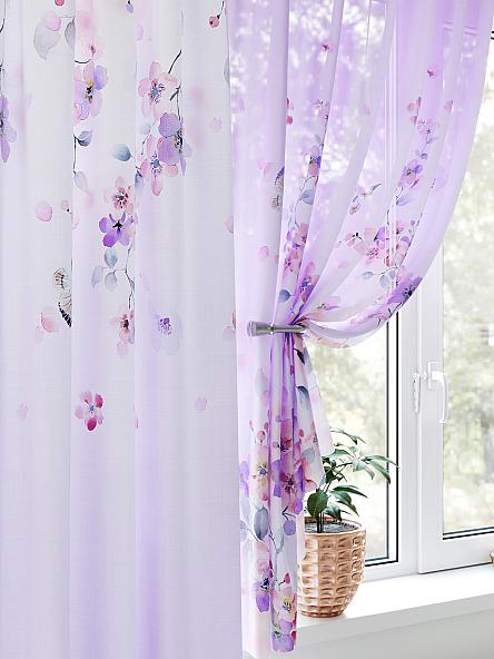 Комплект штор для кухни Рифенрист (сиреневый) - фото 3