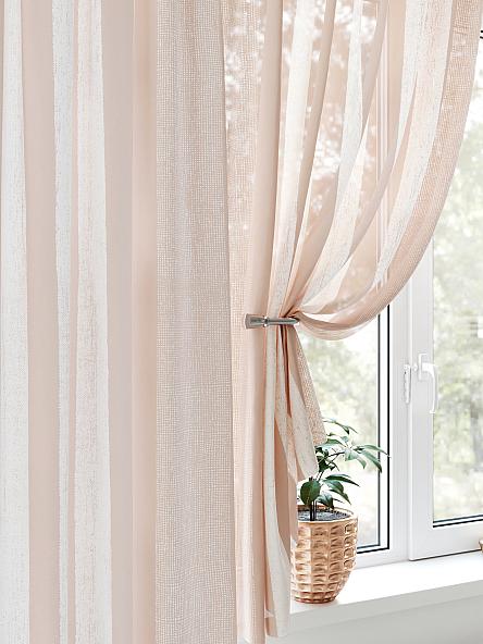 Комплект штор для кухни Лоривенс (бежевый) - фото 3