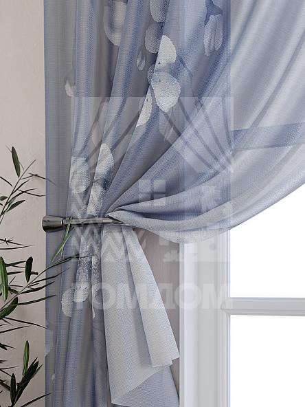 Тюль для кухни Тенривас (темно-синий) - фото 3