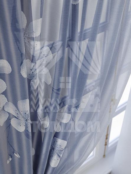 Тюль для кухни Тенривас (темно-синий) - фото 5