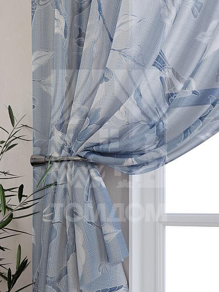 Тюль для кухни Ланвимас (синий) - фото 3