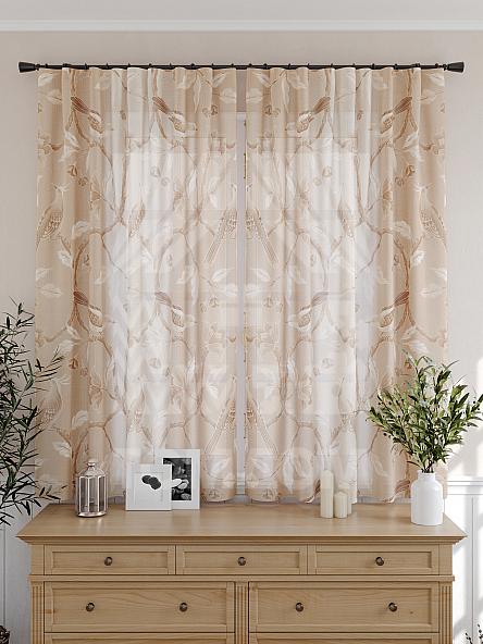 Тюль для кухни Ланвимас (темно-бежевый) - фото 5