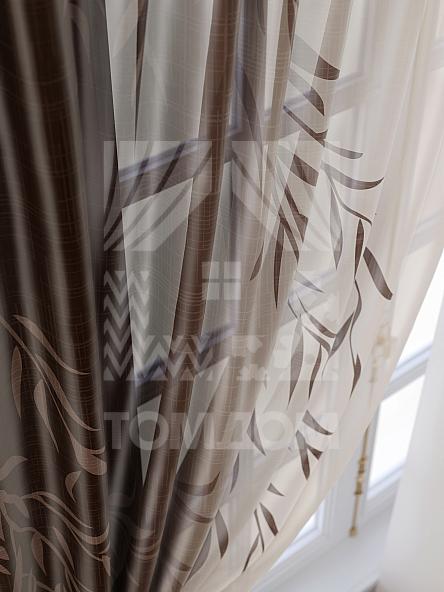Тюль для кухни Риманвиас (темно-коричневый) - фото 5