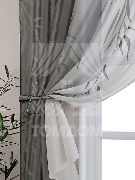 Тюль для кухни Риманвиас (черный) - фото 3