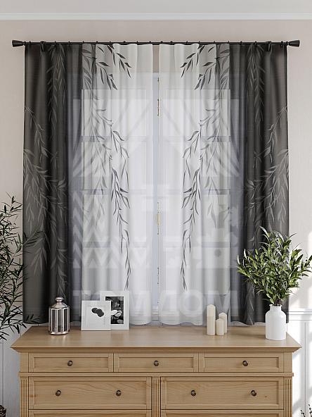 Тюль для кухни Риманвиас (черный) - фото 4