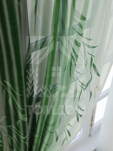 Тюль для кухни Риманвиас (зеленый) - фото 5