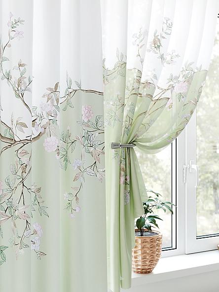 Комплект штор для кухни Ренекавис (фисташка) - фото 3