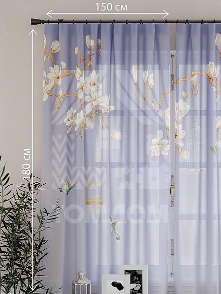 Тюль для кухни Лориторис (сиреневый) - фото 2