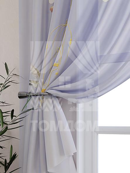 Тюль для кухни Лориторис (сиреневый) - фото 3
