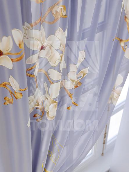 Тюль для кухни Лориторис (сиреневый) - фото 5