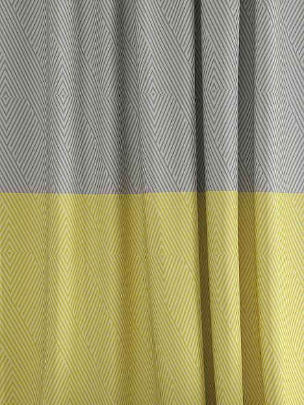 Комплект штор Канур (серо-лимонный) - фото 2