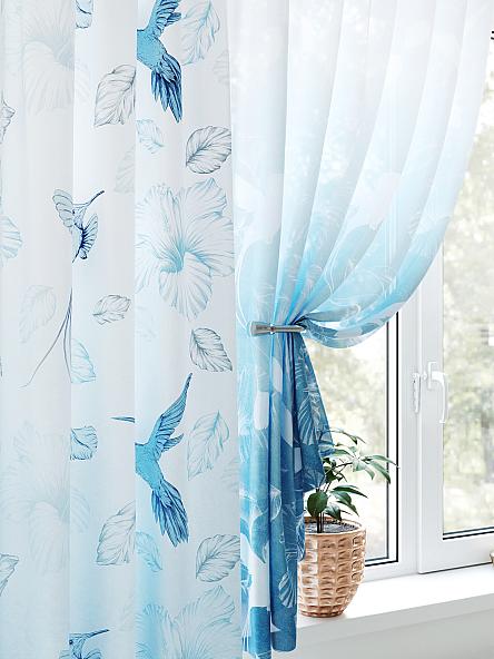 Комплект штор для кухни Лумартон (голубой) - фото 3