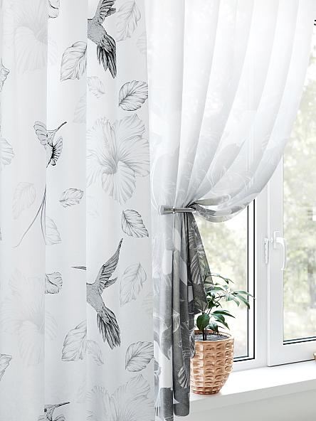 Комплект штор для кухни Лумартон (серый) - фото 3