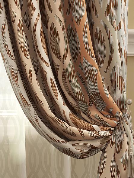 Комплект штор Робиш (серо-коричневый) - фото 3
