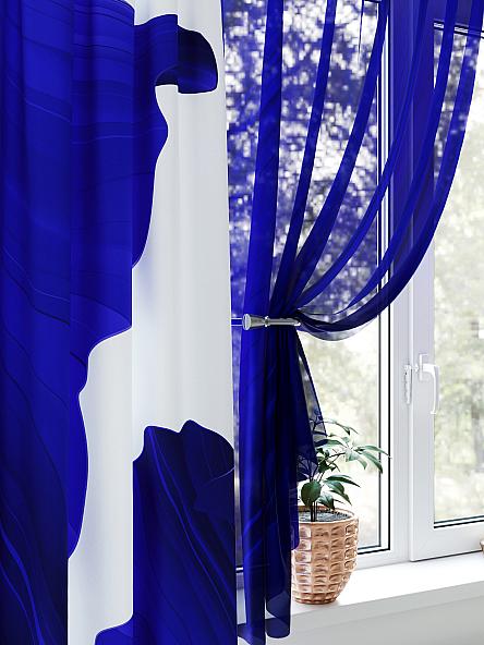 Комплект штор для кухни Некристан (синий) - фото 3