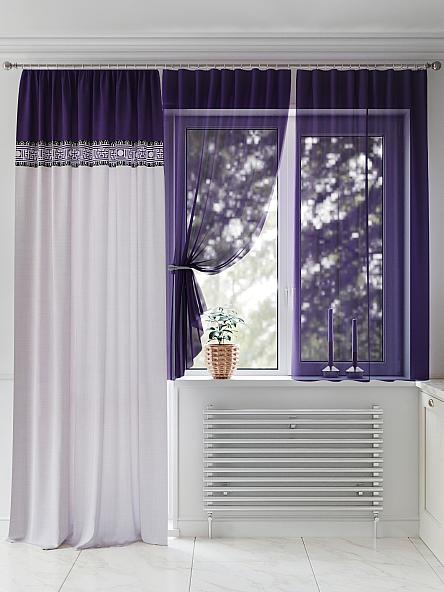 Комплект штор для кухни Ликарна (фиолетовый) - фото 2