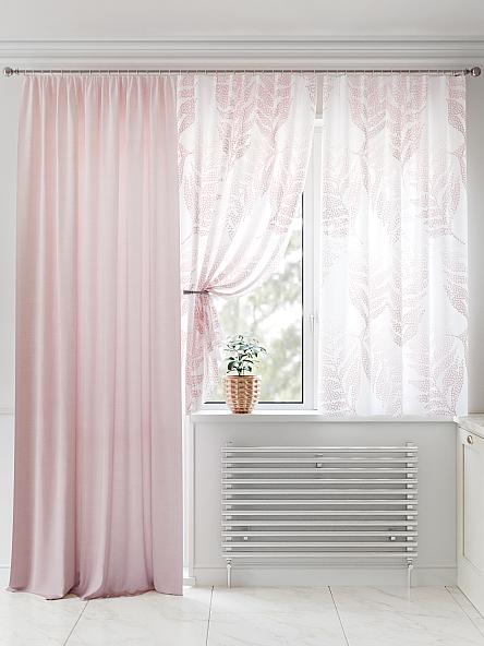 Комплект штор для кухни Риконтрис (пудровый) - фото 2