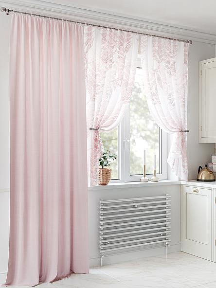Комплект штор для кухни Риконтрис (пудровый) - фото 4
