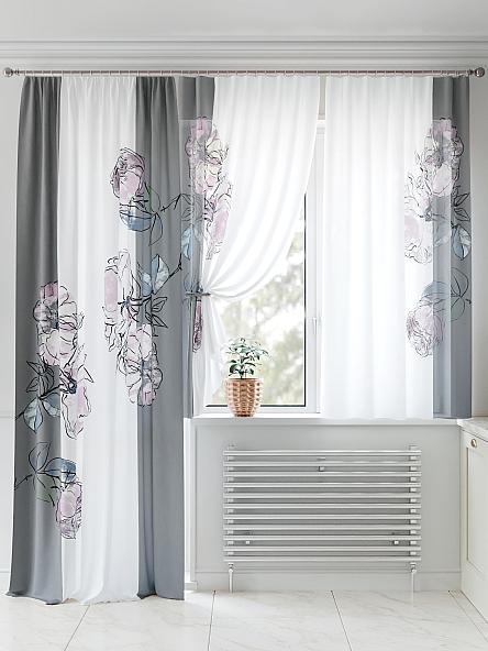 Комплект штор Рулифорс (светло-серый) - фото 2