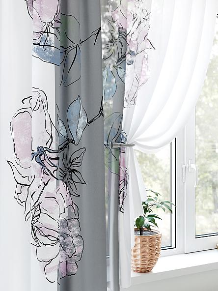 Комплект штор Рулифорс (светло-серый) - фото 3