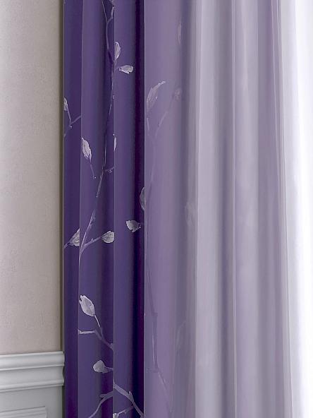 Комплект штор Лормианси (фиолетовый) - фото 2