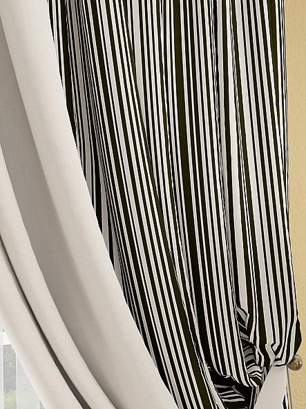 Комплект штор Мариям (черно-серый) - фото 3