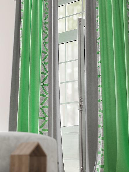 Комплект штор Шорлинс (зеленый) - фото 3