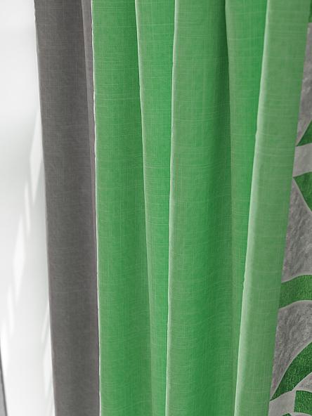 Комплект штор Шорлинс (зеленый) - фото 4